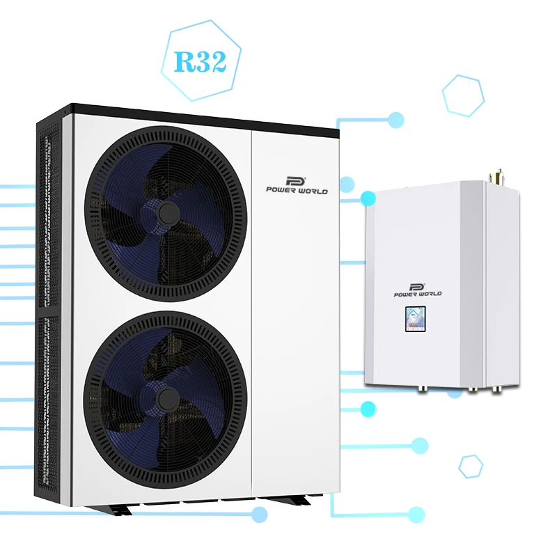 Popular low climate air to water inverter innova heating pump heated pompe evi split r32 heat pump for ev