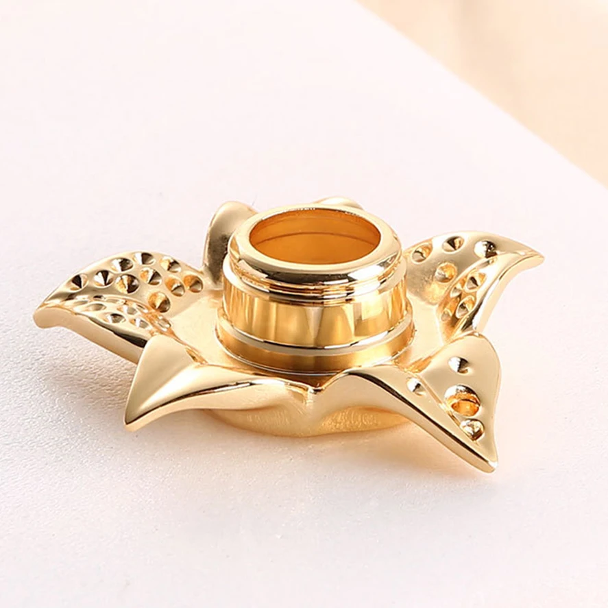 Luxury Manufacturer Metal Perfumed Zamac Flower Perfume Bottle Caps Zinc Alloy Perfume Lids Covers