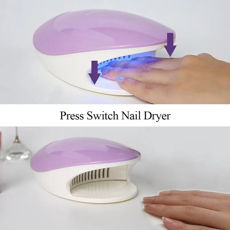 TOUCHBeauty new arrival nail polish cure UV lamp set UV nail gel dryer power battery mini size