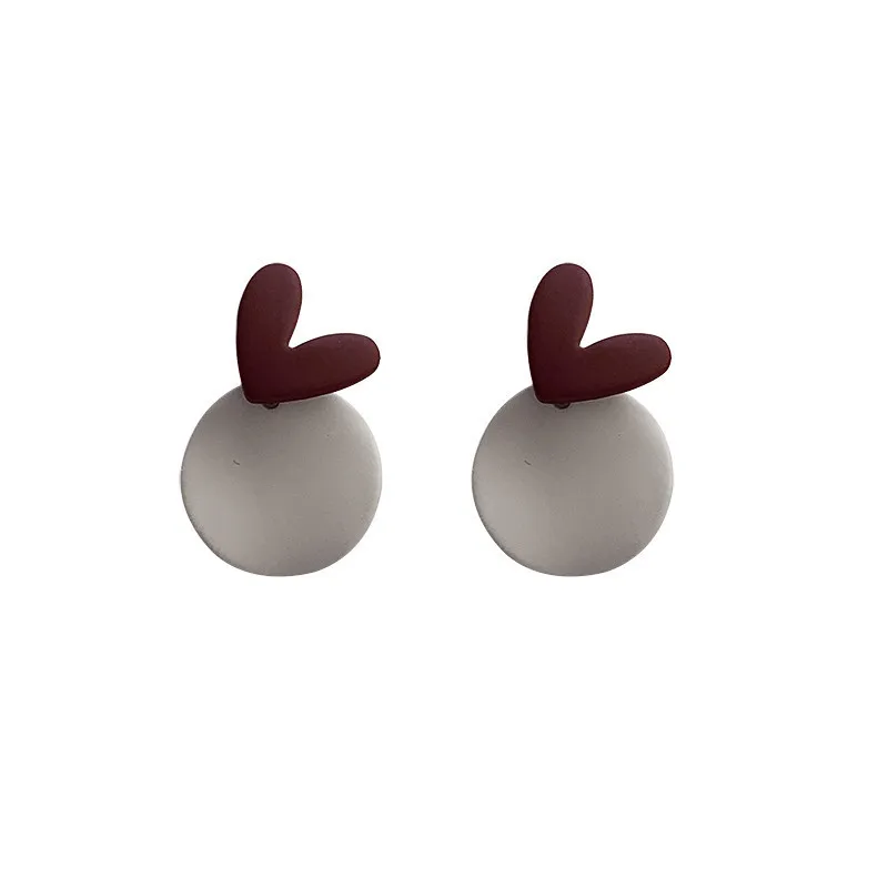 JuHu Fashion Retro Geometric Geometric Acrylic Pendant Earrings Jewelry Drop Earrings