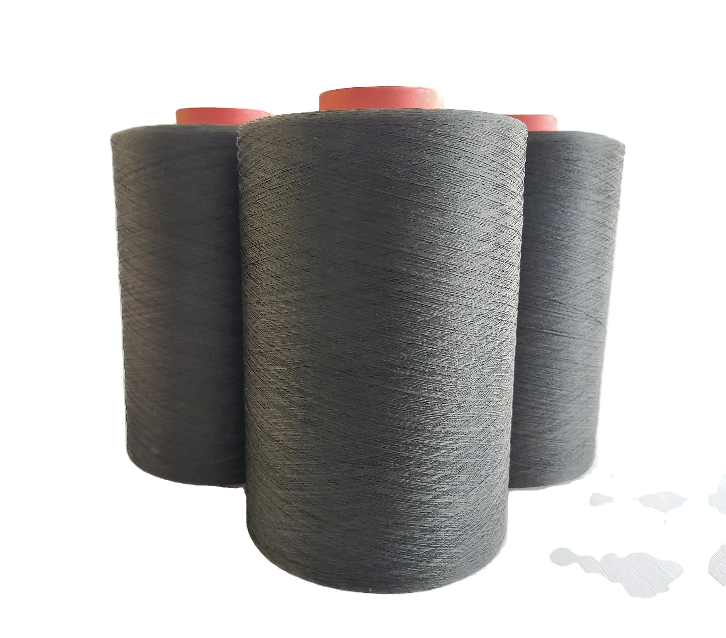 carbon fiber coated permanent anti static conductive yarn for woven knitted fabric