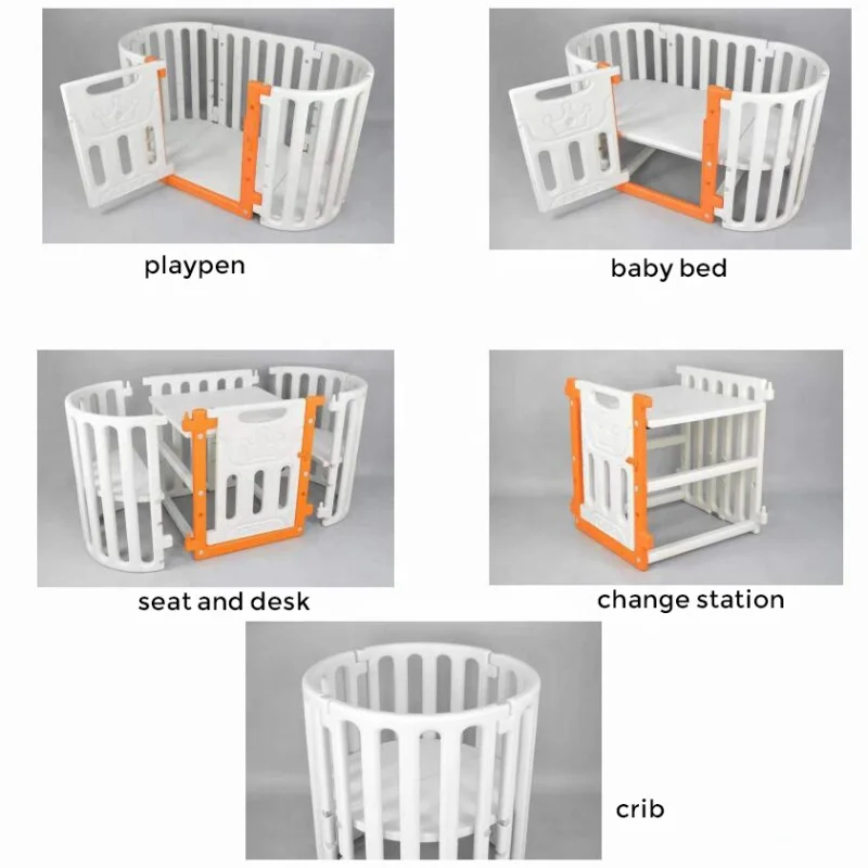 
multifunctional baby crib baby change station with wheels 