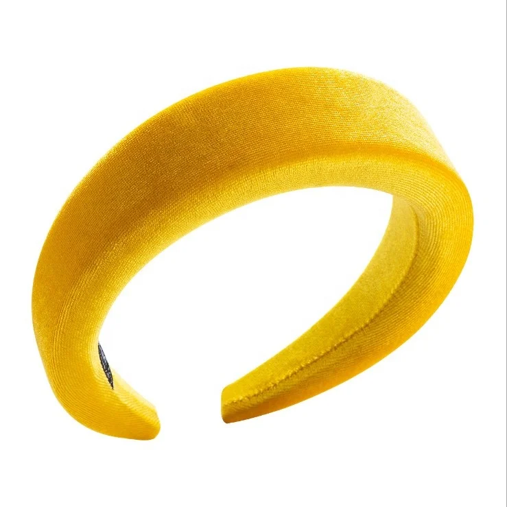 2019 women velvet padded headband crown colorful hair matador headband