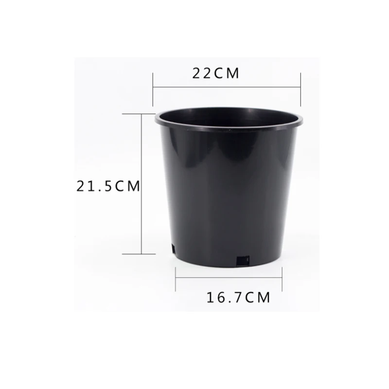 Black  gallon pot  for balcony nursery garden plastic planter flowerpot modular planter boxes Gardening Containers