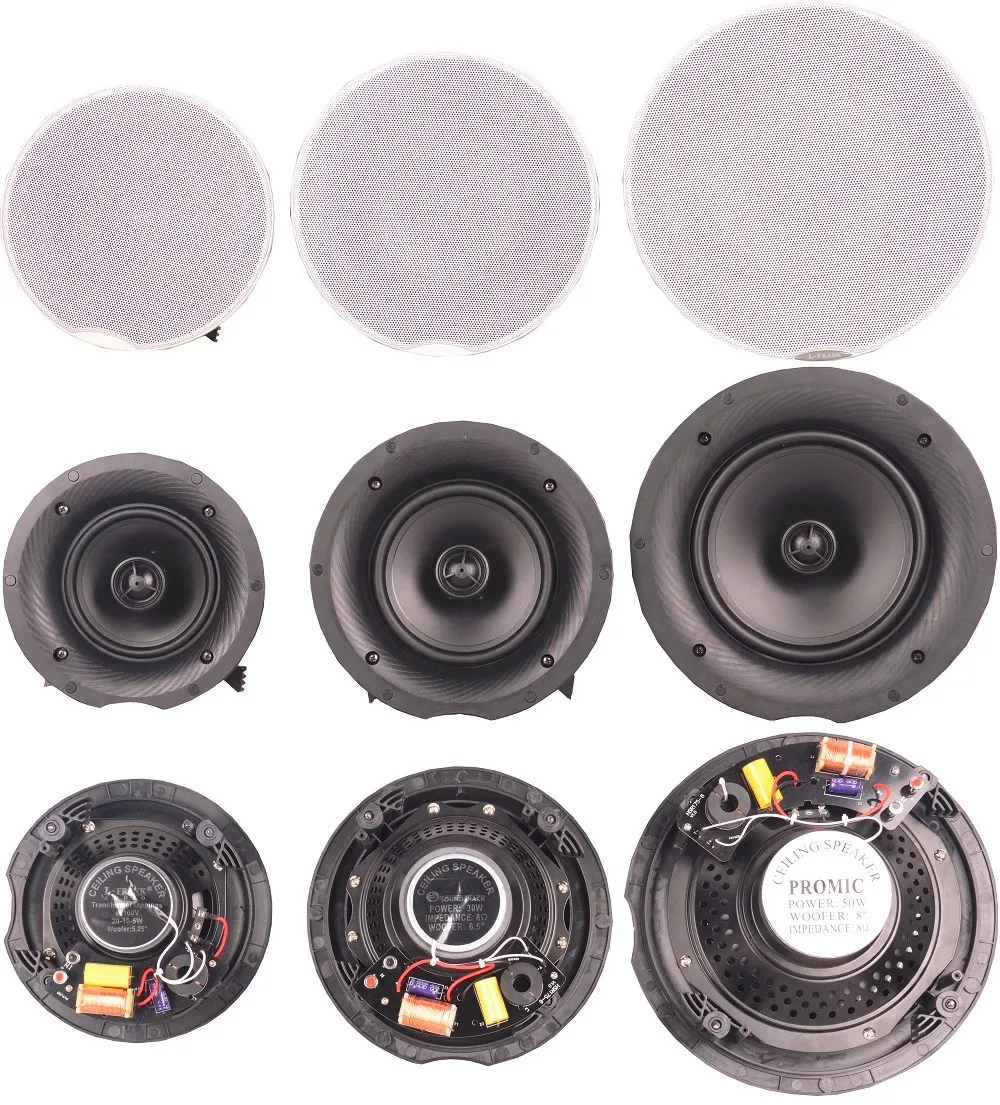 HSR175-8C Crossover 50W 8 inch Woofer Coaxial Ceiling Speaker