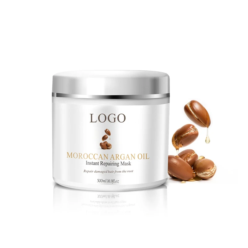 OEM/ODM Customize Manufactory Direct Argan Oil Moisture Keratin Curly Hair Shiny Hair Mask Cream 500ml
