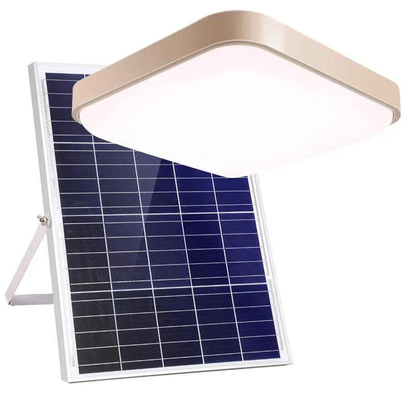 OEM ODM customize induction light control time control smart split solar ceiling Mounted LED panel Light for indoor lighting