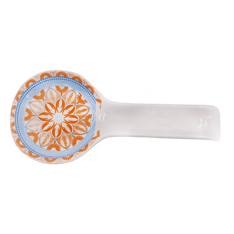 Ceramic Coffee Cooking Spoon Holder Multi-function Kitchen Utensil Rest