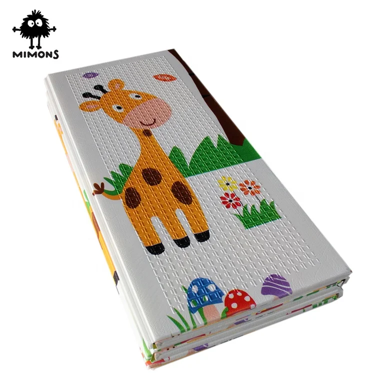 
Hot sale double side designs waterproof xpe foam baby play mat foldable 
