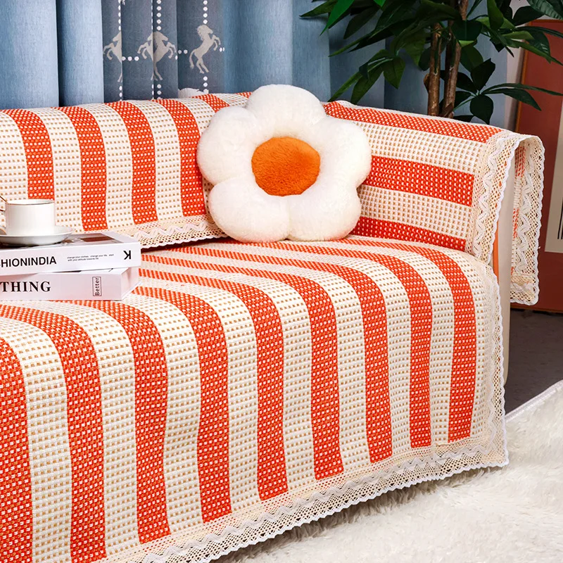 Super soft garden chic cotton protective sofa cover 2024 new magic sofa cover cushion anti-slip thickening anti-cat scratches
