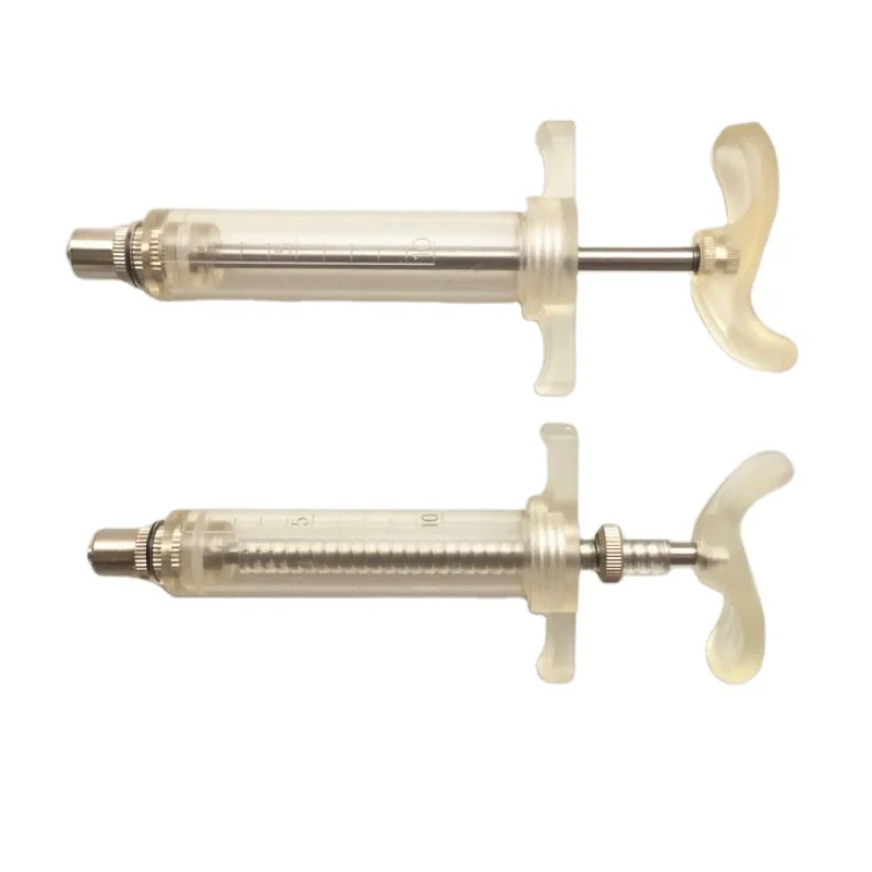 10ml veterinary transparent syringe with durable tpx plastic material