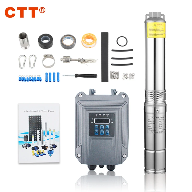 72v dc solar powered submersible water pump 15000 liters per hour for agriculture