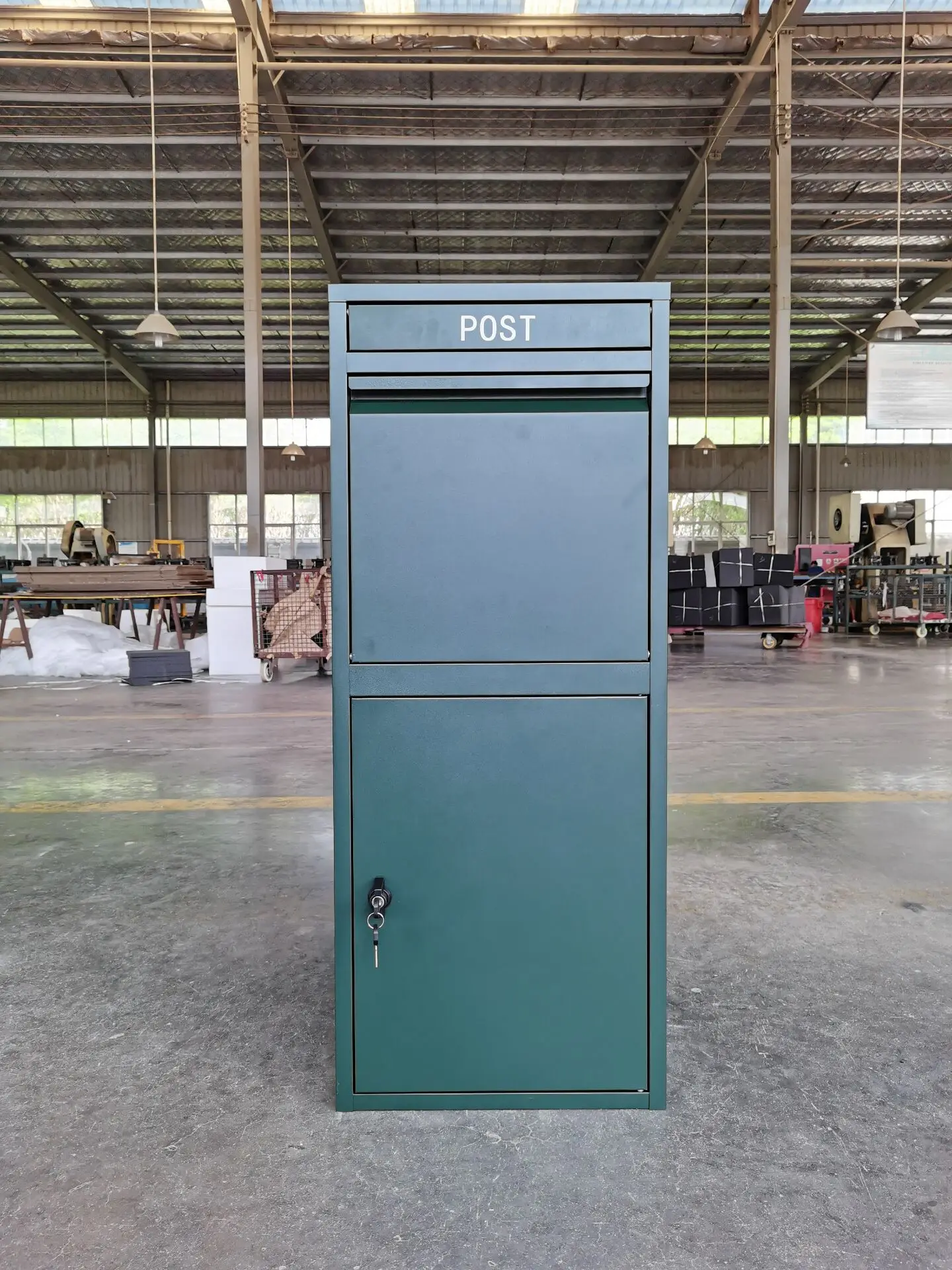 JAS-157 Anti Theft Outdoor Smart Mailbox Metal Parcel Delivery Box for Home Letter Drop Mail Box