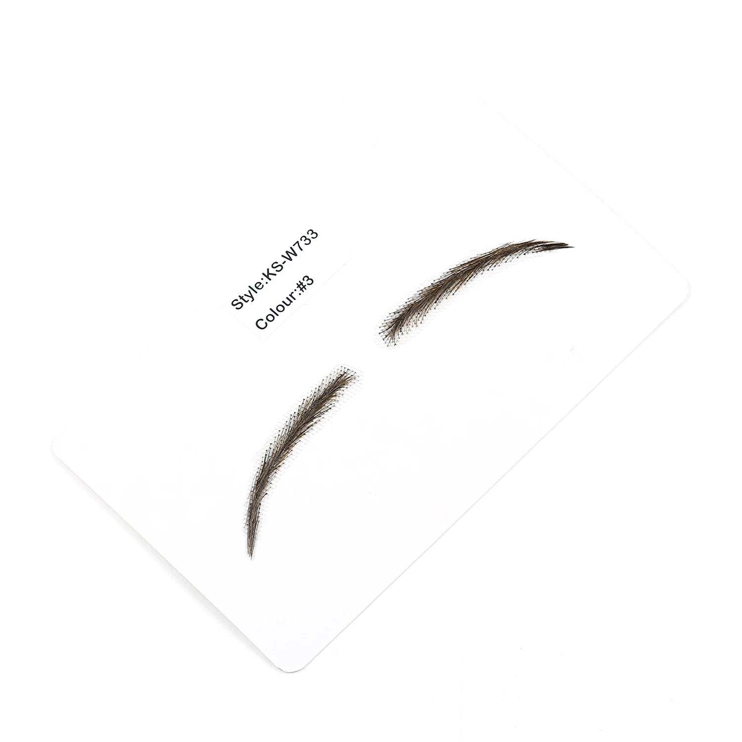 
Free Sample Neitsi Dye One Pair Women Girls Makeup For Eyebrows 100% Handknoted Human Hair Lace Front Eyebrows W704#3 