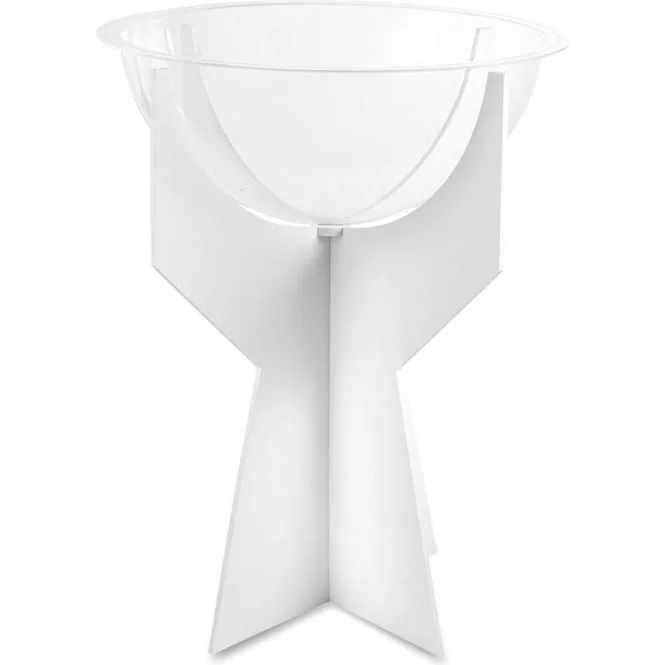 Custom Half Sphere Clear Retail Dump Bin Display Acrylic Dump Bin with White Base for Promotion,Fishbowl Dump Bin