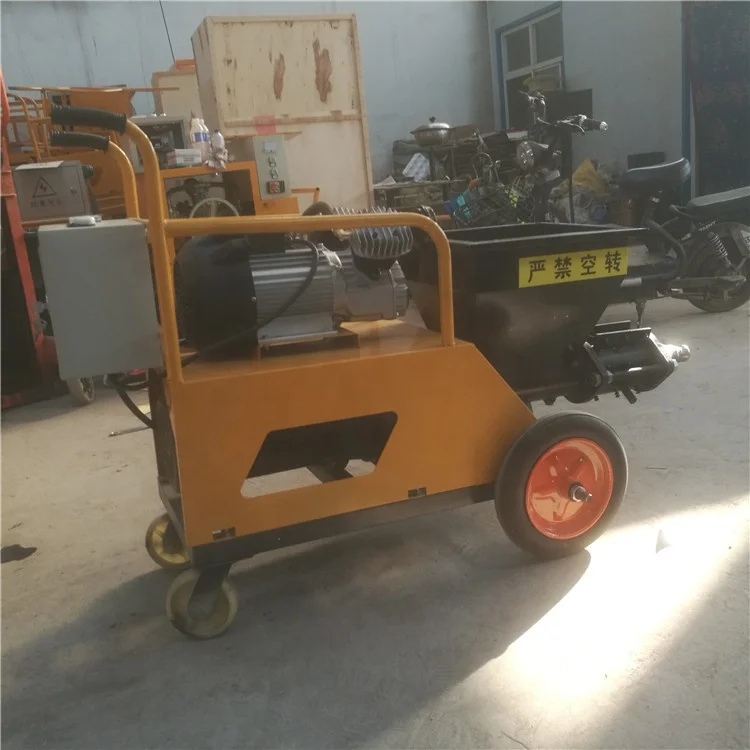 Professional mini wall plastering machine price concrete screw type 220v 380v cement mortar spraying machine for sale
