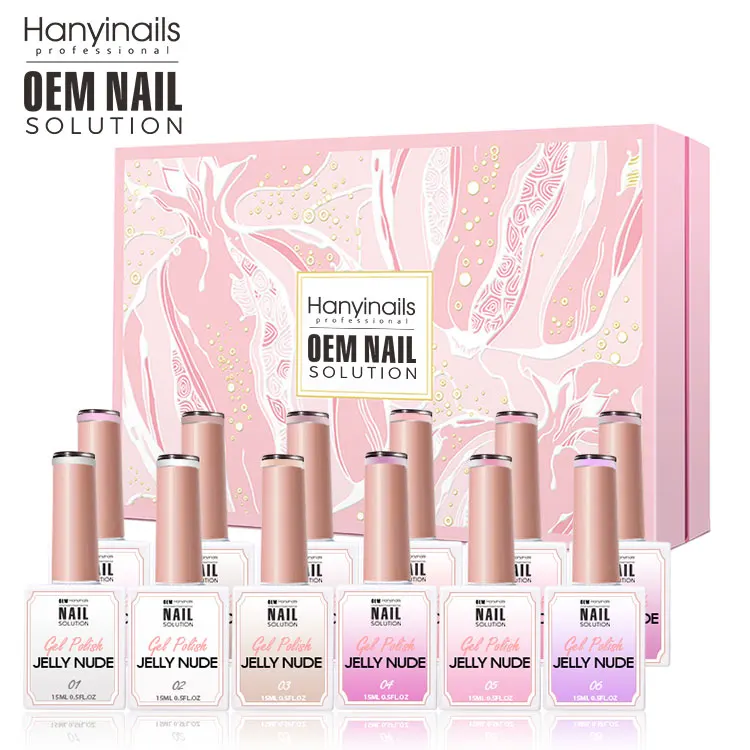 New Supplies Gel Polish Kit Hemma Free Gel Nail Jelly Polish Set