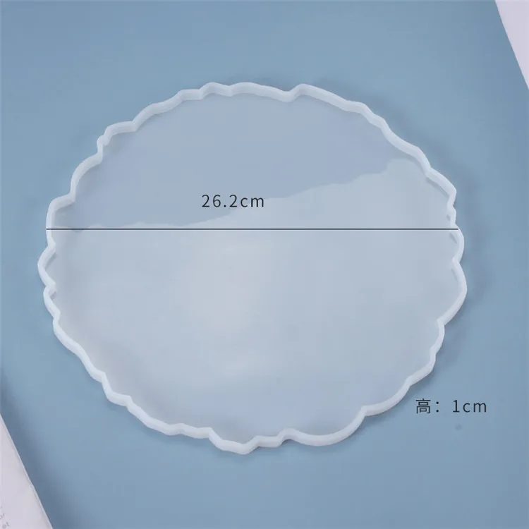 Y5337 Diy epoxy resin circle dish plate mold round tray mold