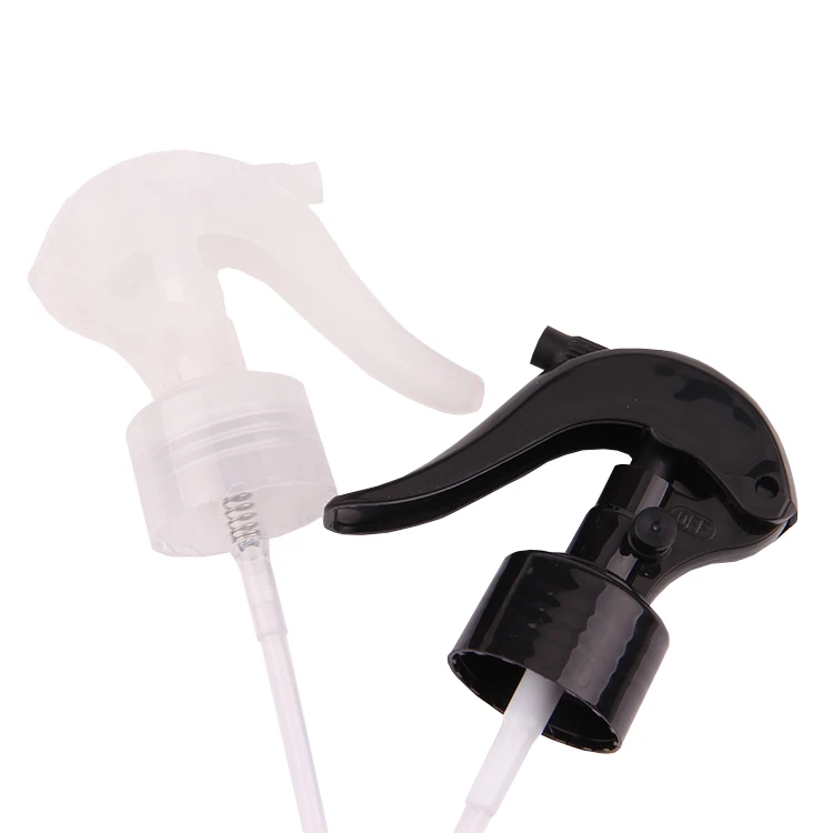 
Black and transparent smooth surface mini trigger sprayer for bottles 