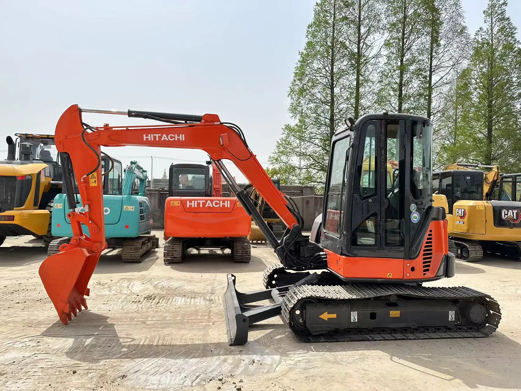 EPA сертифицированная мини-техника б/у Hitachi ZX50U ZX65U ZX70 гидравлический гусеничный 5 тонн 6 экскаватор hitachi