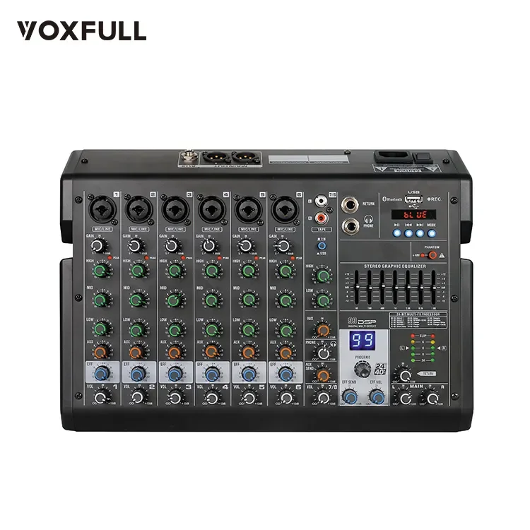 Voxfull MDSP80 Made in China superior quality digital audio audio dj controller mixer