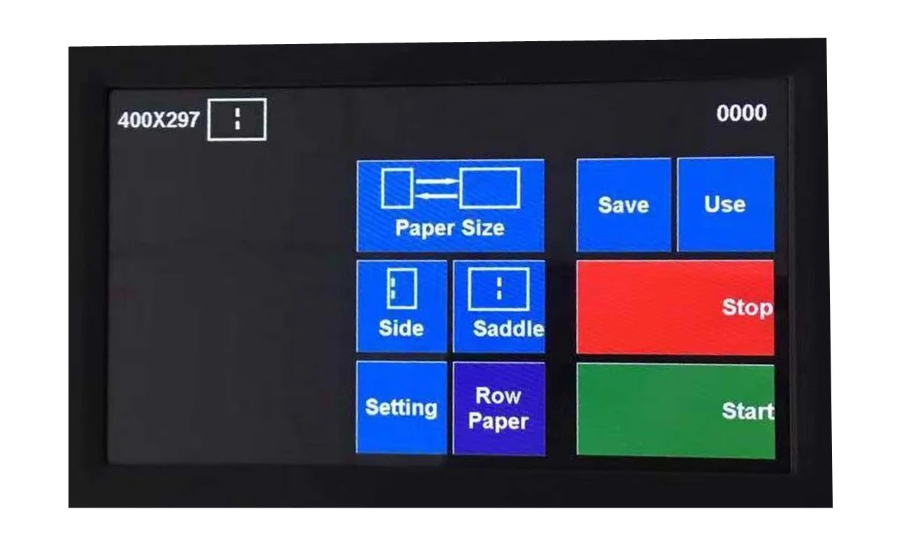 Full automatic Paper collating stitching and folding system  , automatic booklet making binding machine