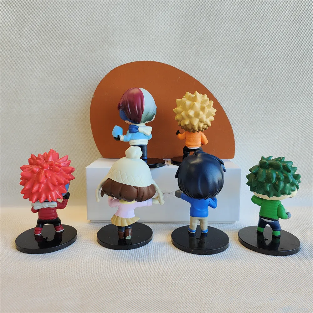 6PCS/SET New 8-10cm My Hero Academia Figure Bakugou Katsuki All Might Deku Todoroki Shoto Toys Dolls Anime Action Figures