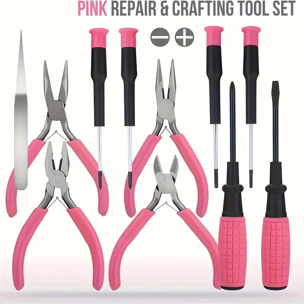 Professional 6-Piece Micro Mini Stainless Steel Jewelry Pliers Set Best DIY Nylon Jewellery Making Tools