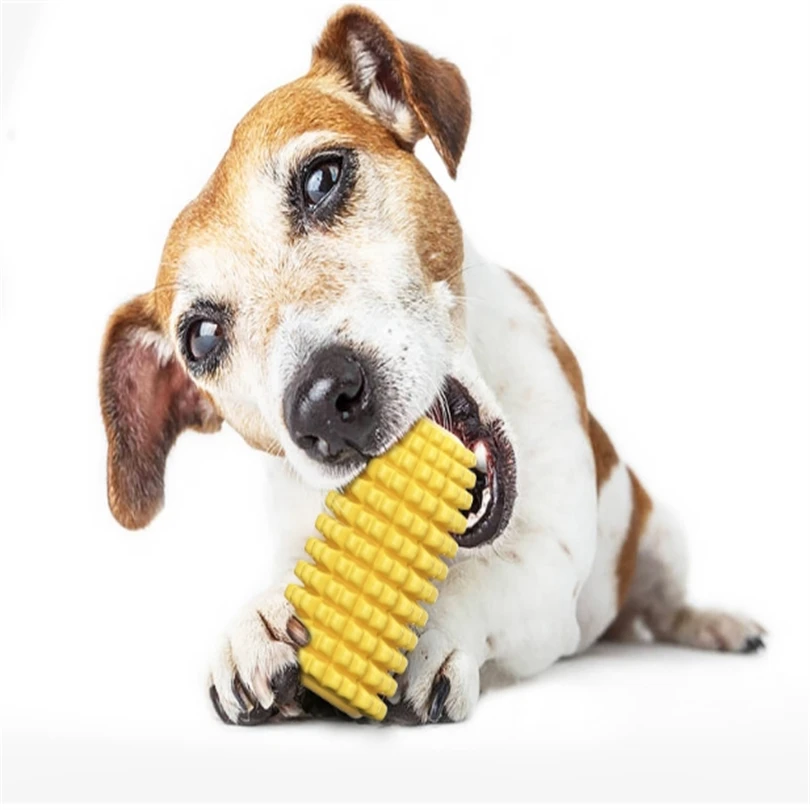 Puppy Toothbrush Clean Teeth Interactive Corn Toys Dog Toys Aggressive Chewers Meduium Large Breed Dog Chew Toys