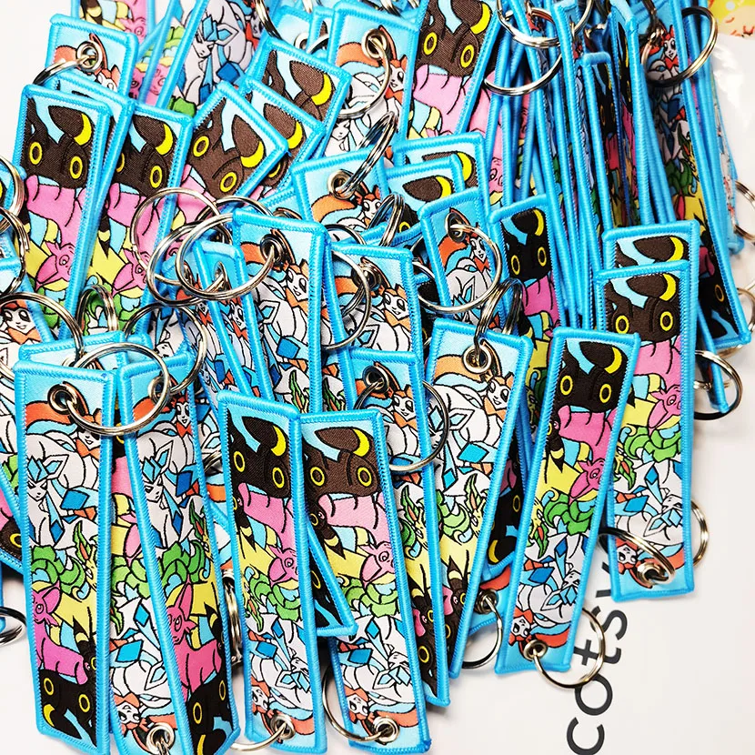 Personalized Custom Fabric Embroidery custom embroidered patch keychain embroidered keychain/key tag/keyring ALPHA JET