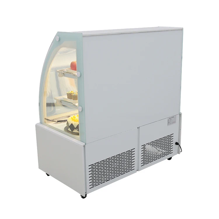 2022 Hot Seller Luxury USA Cake Display Chiller Showcase with LED Lighting