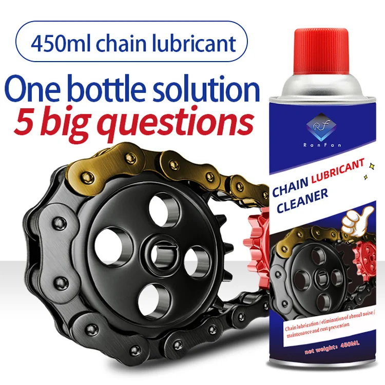 High Performance 450ml Lubricant Spray Chain Lube Jet Lube For Bicycle Chains