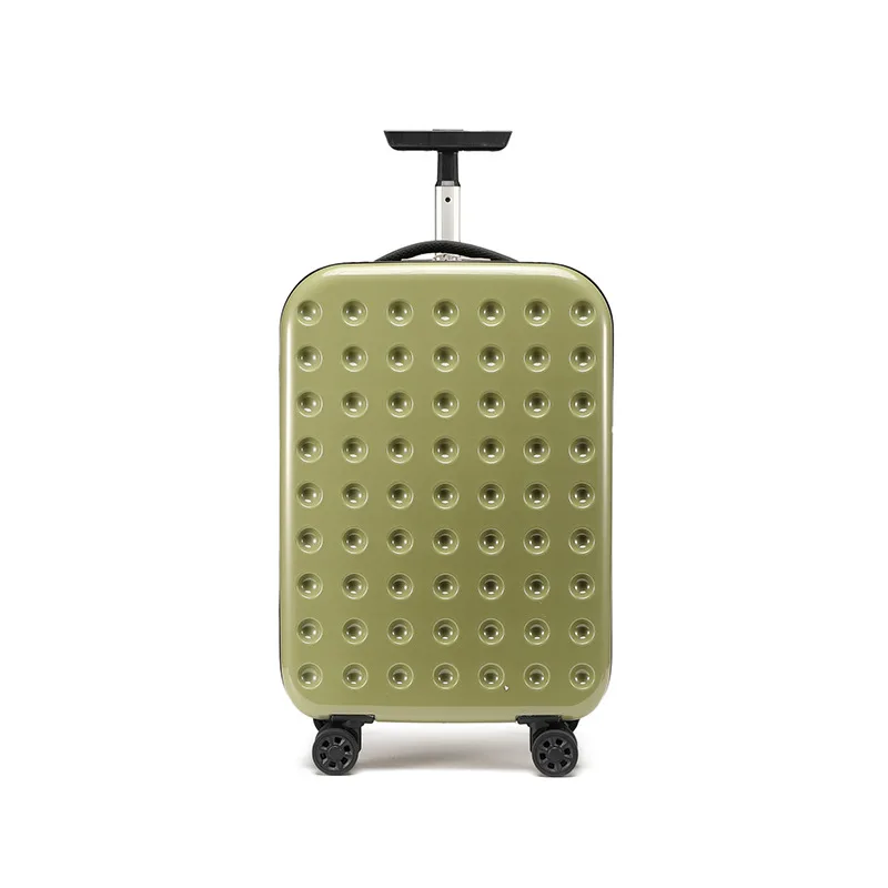 luxury latest designed silent wheel trolley business travel luggage set multi-functional following suitcase