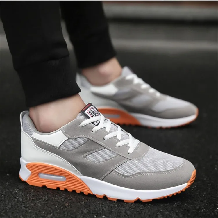 Оптовая продажа, дешевые модные сетчатые тканевые кроссовки, мужская вязаная повседневная спортивная обувь, кроссовки