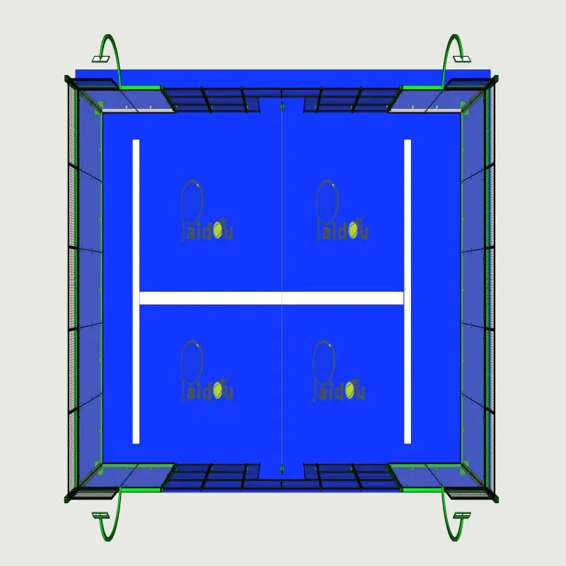 Padel Tennis Court and Paddle Court Tent Cover Manufacture Aluminum