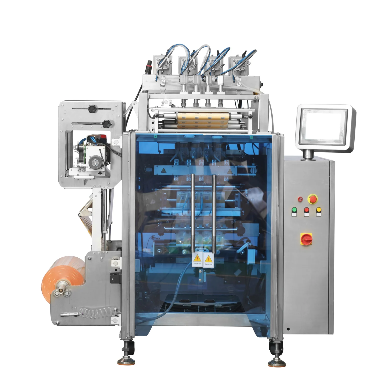 Multi-Lane Vffs Factory Price Automatic Juice Gel Liquid Sauce Honey Small Sachet Pouch Packing Machine Multi-Functional Packing