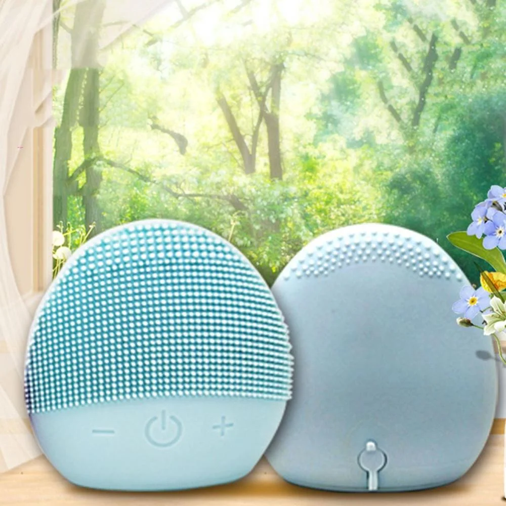 Hot Selling Vibrating Electric Usb Waterproof Facial Brush Cleaner Exfoliating Electrical Sonic Silicone Facial Cleansing Brus