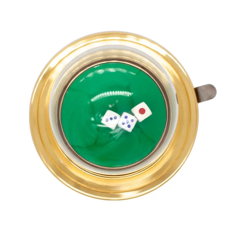 Golden luster fully sealed electric poker dice suitable for casinos with electronic dice cups and dice
