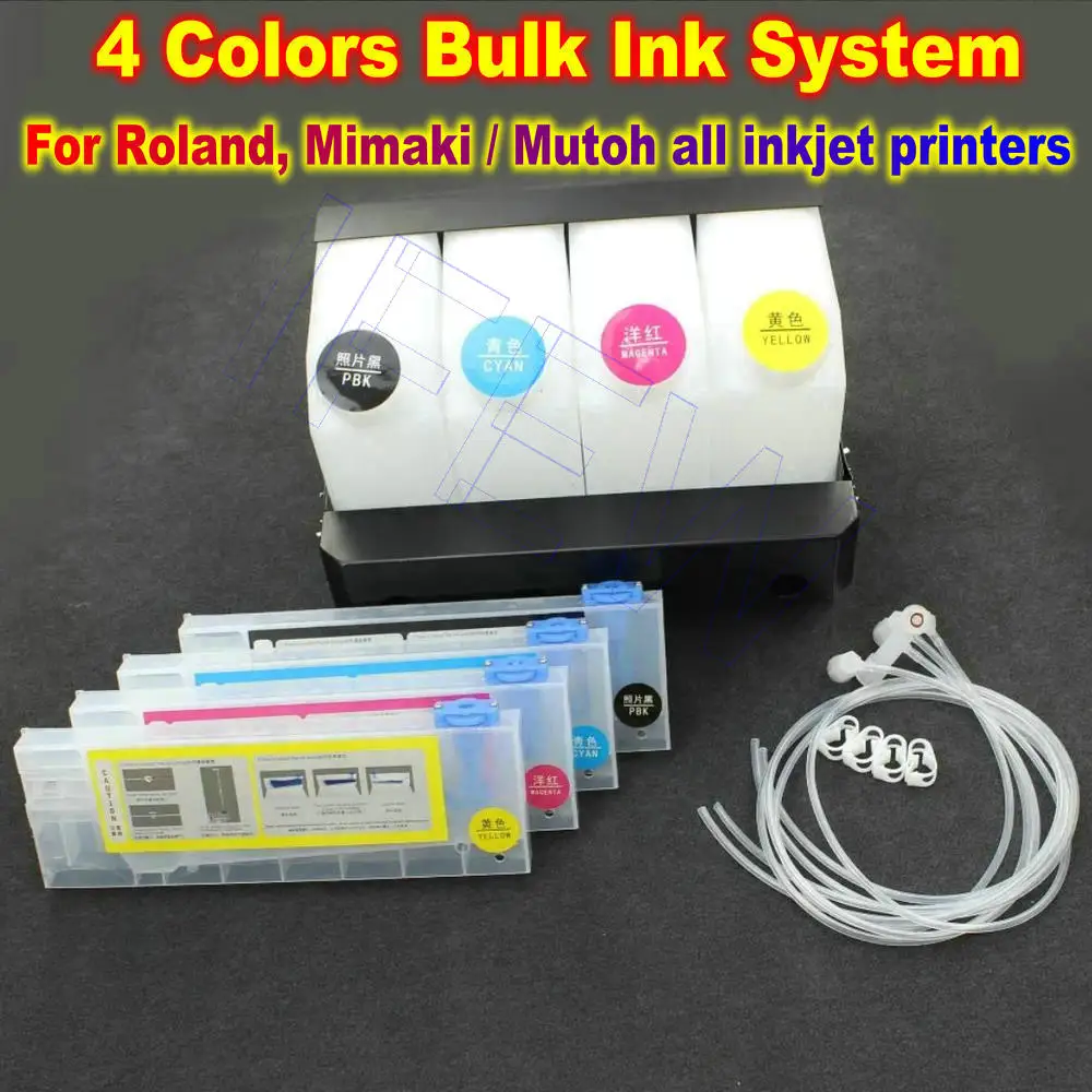 For Roland BN20 Ink Kit Ciss Refill Ink System For Mimaki JV33 JV34 CJV30 JV5 JV3 JV4 Roland BN20 XJ640 XJ740 RA640 Mutoh RJ900