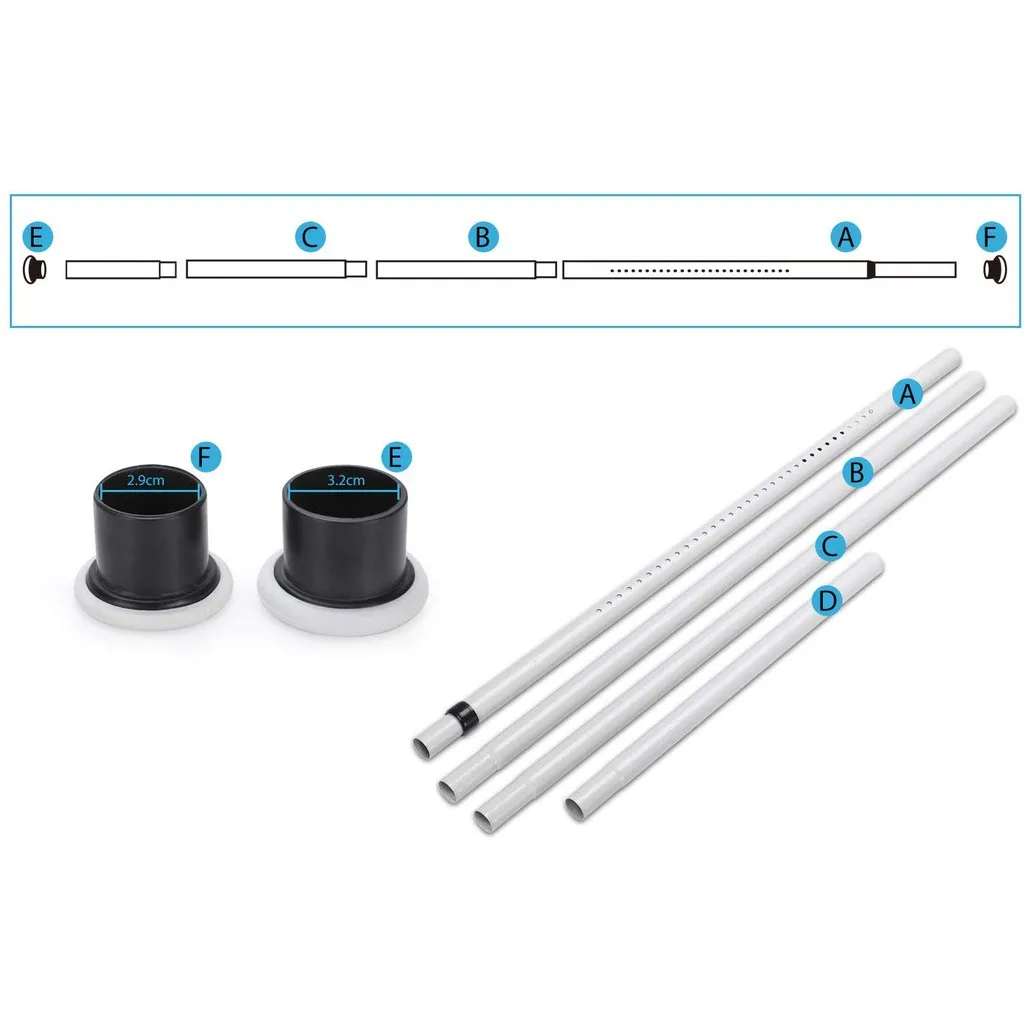 Spring Loaded Telescopic Shower Curtain Rod Household Tension Curtain Rods High Carbon Steel  Adjustable Extendable Rods