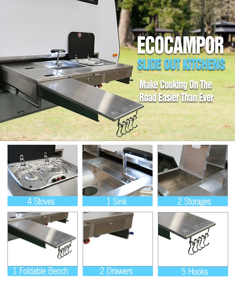 Высокое качество Выдвижной Camper кухня по доступной