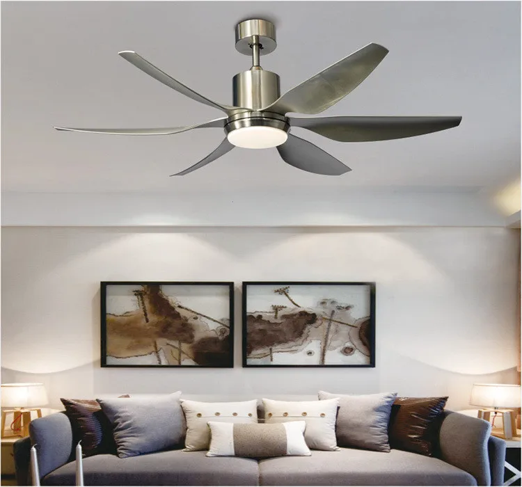 Household ceiling fan with light, high wind power, DC frequency conversion and mute 66 inches