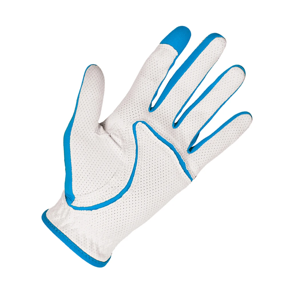Белые мужские перчатки для гольфа из овечьей кожи с логотипом под заказ