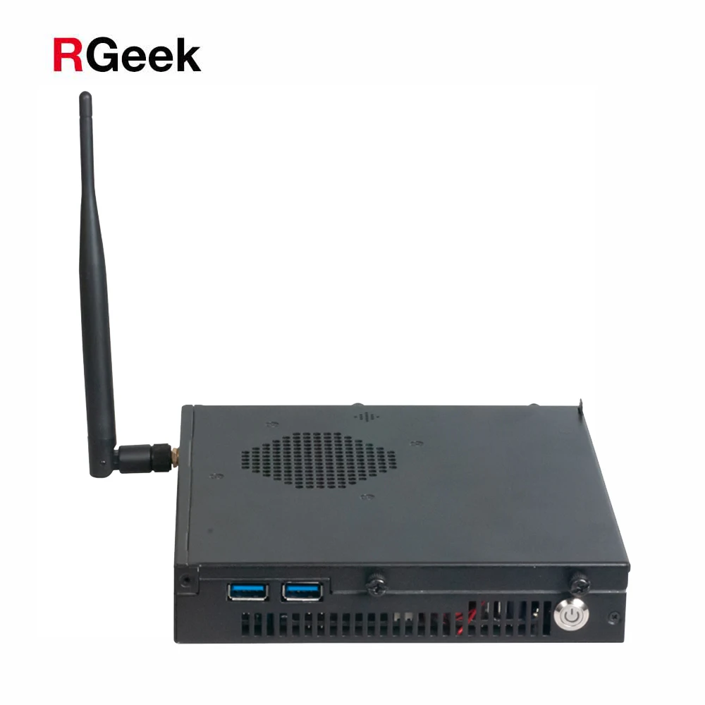  Индивидуальный алюминиевый тонкий ПК RGeek AMD Mini ITX AM4 с 2 портами DP M.2 2280 2230 DDR4