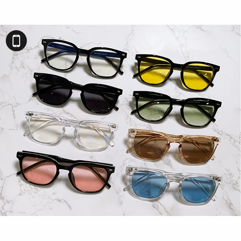 Sunway Eyewear New Retro Anti Blue Glasses Square Round Frame Rice Nail Fashion Men Hot Seller Sunglasses