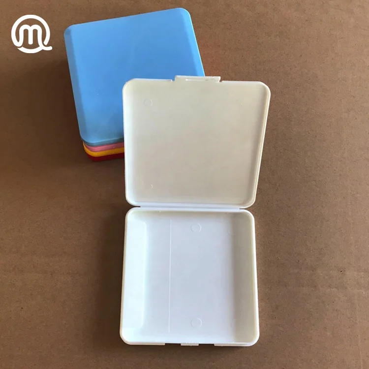 
square shape Customized factory directly Japan style plastic face mask case container Box in different colors 