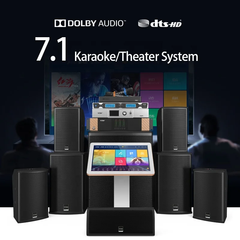 ATSH X6 7.1 Home Theater System Professional 7.1 Audio Surround Speaker With Karaoke Machine Karaoke speaker Voice on demand