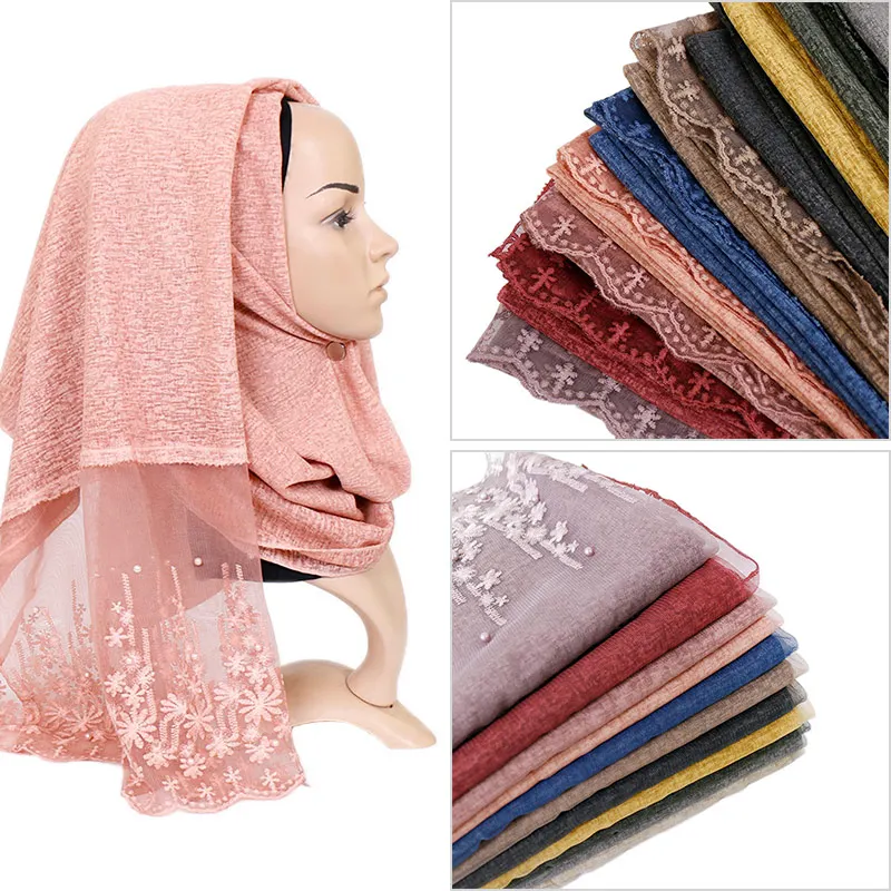 Hijabs Scarfs 2020 Hot Brand Women Scarf Spring Summer Silk Scarves Shawls and Wraps Lady  Beach Stoles Hijab Foulard