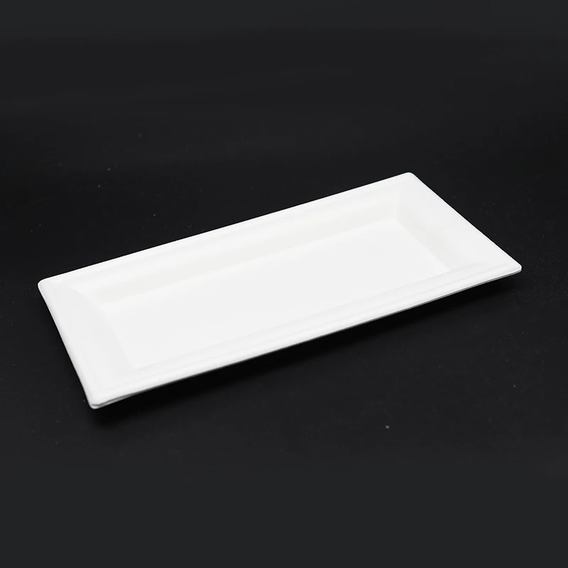
Square Tableware Dinner Plates 100% Natural Eco-friendly Biodegradable Customized-size Sugarcane Bagasse Disposable 