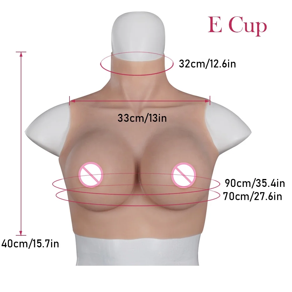 E Cup Sissy Big Tits Girl Realistic Silicone Breast Form Gel Breastplate make breast crossdresser trans male to female